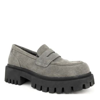 Loaferiai moterims, Pilka, Loafers