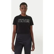 Versace Jeans Marškinėliai 80HAHT09 Juoda Regular Fit