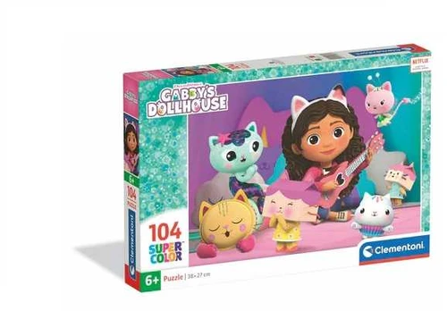 Clementoni CLE puzzle 104 SuperKolor Gabby 25033