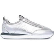 Laisvalaikio batai Calvin Klein Retro Runner Metallic HW0HW03287 Sidabrinė