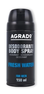 Purškiamas dezodorantas Agrado Fresh Water vyrams, 150ml kaina