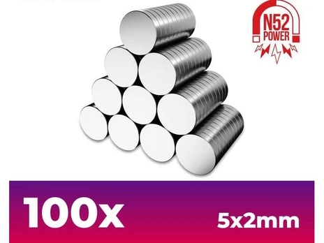 Green Stuff World Žalias stuff world - Neodimio magnetai 5x2mm - 100vnt 9265