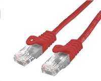 C-TECH kabelis patchcord Cat6, UTP, červený, 5m