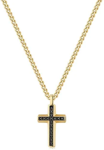 Brosway Backliner BBC02 Gold Plated Cross Necklace