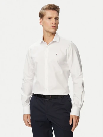Tommy Hilfiger Marškiniai MW0MW43747 Balta Regular Fit