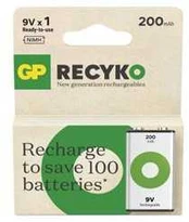 Rechargeable battery GP ReCyko 200 (9V)