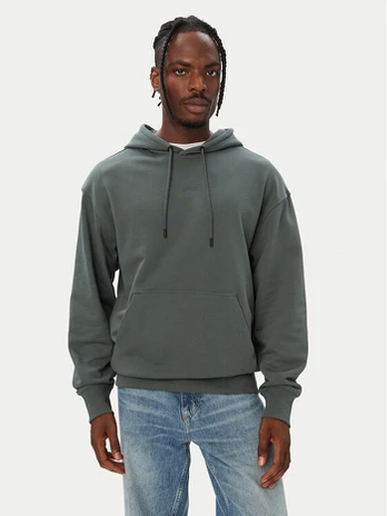 BOSS Džemperis WeSmallhood 50514530 Žalia Regular Fit