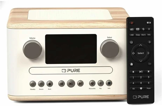 Pure Classic C-D4 Digitalradio Baltas/Oak EU/UK