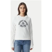 Tommy Jeans Džemperis Heritage Logo DW0DW22821 Balta Regular Fit
