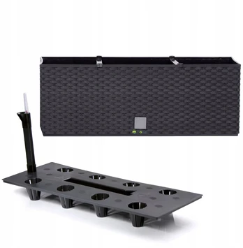 2x Savidrėkinės balkono vazonai Rato Case 50cm Antracito