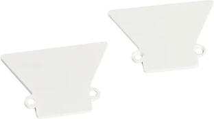 LED profilio užbaigimai WING, baltos sp., 2vnt.
