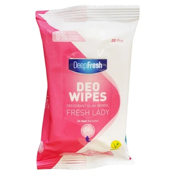 Deep Fresh, Deo Wipes, Cleansing Wipes, Underarm, 20 pcs, *Tester