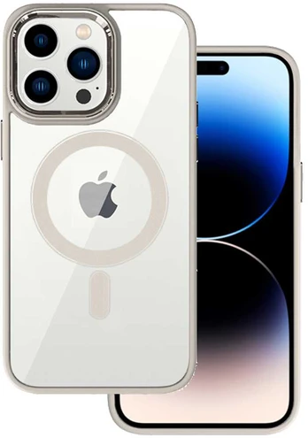 Tel Protect Magnetic Clear dėklas skirtas Apple iPhone 15 Titanium