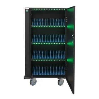 Techly Charging Station Trolley 80 USB Notebook or Išmanusis telefonas Juodas