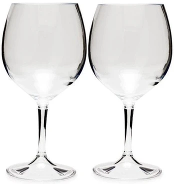 Stiklinė GSI, plastikas, 9.4 cm, 0.444 l, skaidri, 2 vnt.