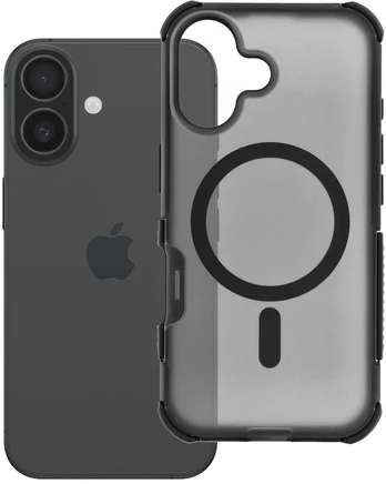 Case for iPhone 16 Forcell F-Protect BumperX Premium compatible with MagSafe juodas