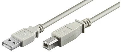 Kabelis MICRO_CONNEC USB TypeA M, USB TypeB M, 1.8m, baltas