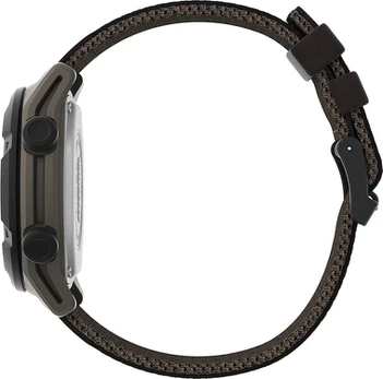 Timex Expedition Robust Digital vyriškas laikrodis 43 mm su odiniu dirželiu