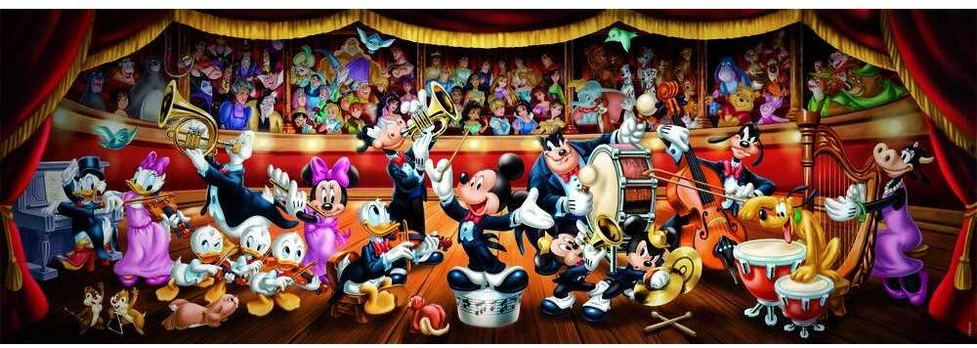 Clementoni CLE puzzle 1000 PanoramaComp.Disn.Orchestra 37067