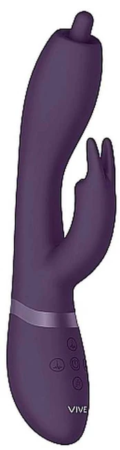 Vive Wibrator Nilo - Pinpoint Rotating G-spot Rabbit - Violetinė