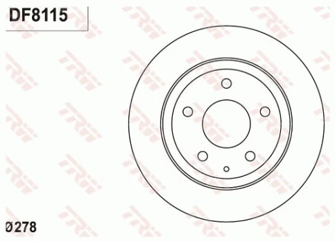 TRW DF8115 Brake Disc