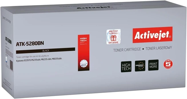 Tonerių kasetė ActiveJet TK-5280, juoda