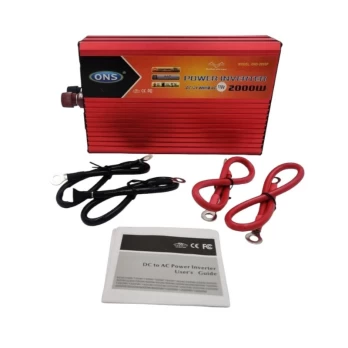 Galingas įtampos keitiklis - inverteris 12V-220V, 2000W