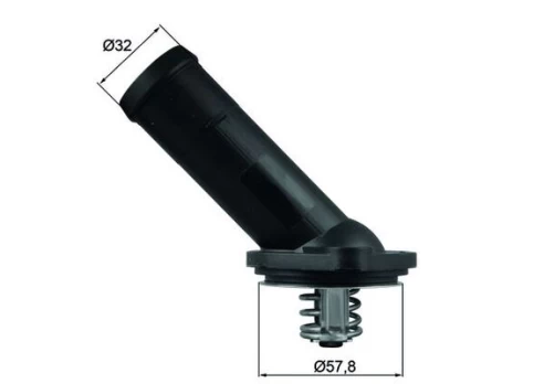 termostatas, aušinimo skystis MAHLE TI 225 92D