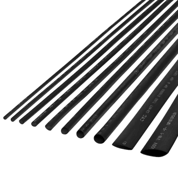 Cabletech termiškai susitraukiantis vamzdelis 8mm - 1m Juodas