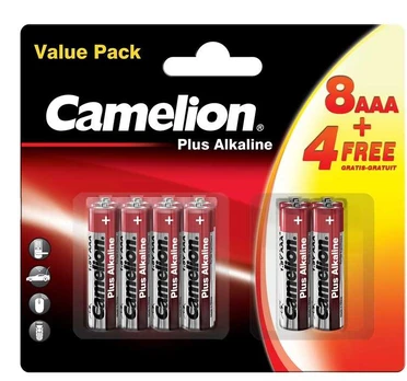 Baterijas camelion+ aaa b12 8+4 alkaline