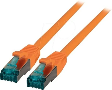 EFB EFB RJ45 Patchkabel S/FTP, Cat.6A, LSZH, 30m, oranžinis