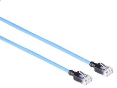 Mercodan KAT6A SLIM UTP 15m Patchkabel Bl?, Halogenfri LSZH, AWG28