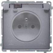 Kontakt Simon BMGZ1B.01/43A BASIC SOCKET SIDABRINIS KILIMAS