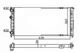 Variklio radiatorius NRF NRF 58135