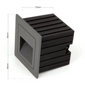 "Loro LED" įleidžiama sieninė lempa, antracito spalvos, plotis 8,5 cm,