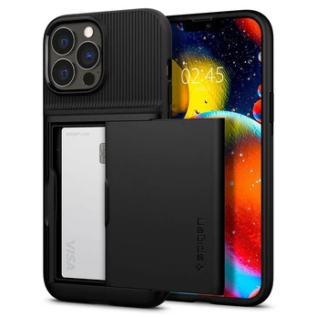 Dėklas Spigen Slim Armor CS iPhone 13 Pro juodas