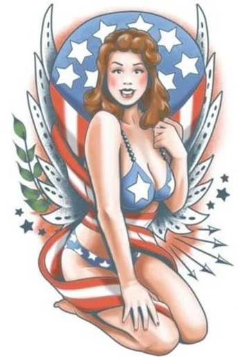 Partychimp Tatovering American Beauty