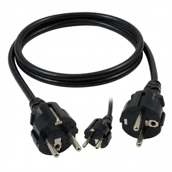EFB Netzkabel Schutzkontakt 90°-C13 90°,sw,3.0m,3x1.00mm