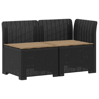 2-Vietis Sodo Sofas su Pagalvėlėmis, Atrodo kaip Ratano PP