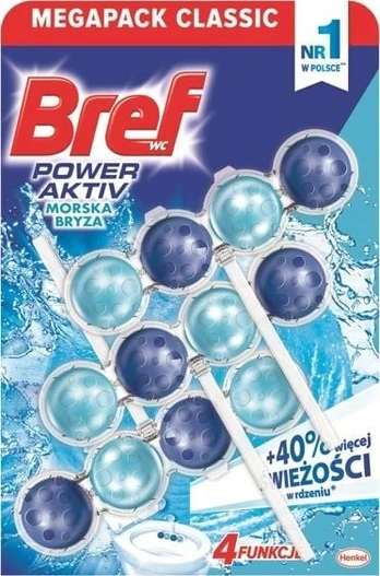 WC valiklis - gaiviklis Bref Active Ocean, 0.05 l, 3 vnt.