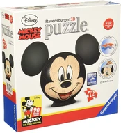 Mickey Mouse 3D Puzzle - RAVENSBURGER dėlionė kaina