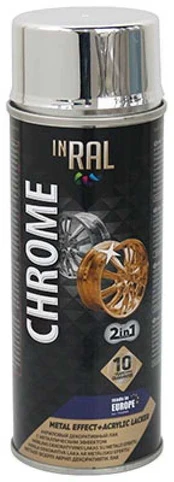 INRAL Chrome ,sidabr.lakas 400ml,aeroz,akrilinis