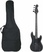 Elektrinė bosinė gitara pradedantiesiems, juoda, 4/4 46" kaina