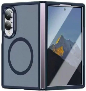 Dėklas Beline Soft Touch do Samsung Galaxy Z Fold8 ciemnoniebieski