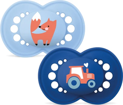 MAM - Original Silk 6-16m 2p Box V - Blue