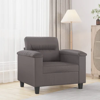 Baldai iš dirbtinės odos : Dydis - 60 cm, Spalva - Pilka