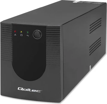 Qoltec Uninterruptible power supply, 1200VA, 720W
