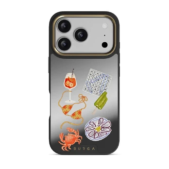 Seaside Muse - iPhone 17 Pro Case, Elite Mirror (MagSafe) / Gold