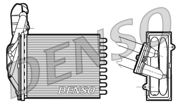 DENSO DRR09042 Heater radiator