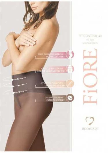 Fiore Pėdkelnės Fit Control 40 M5205 - smėlio
